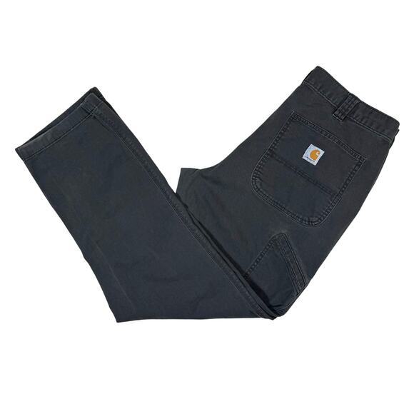 Carhartt Mens Gray Relaxed Fit Carpenter Pants 34x32 - Picture 1 of 12